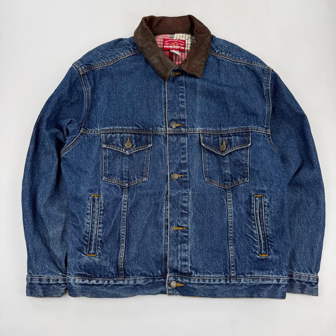 말보로컨트리스토어 레더넥 청자켓 상품이미지1