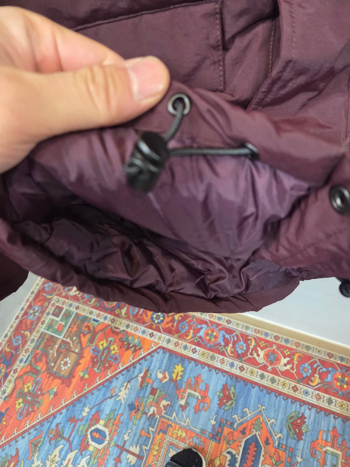 칼하트 앵커리지 파카 패딩 s 버건디  상품이미지5