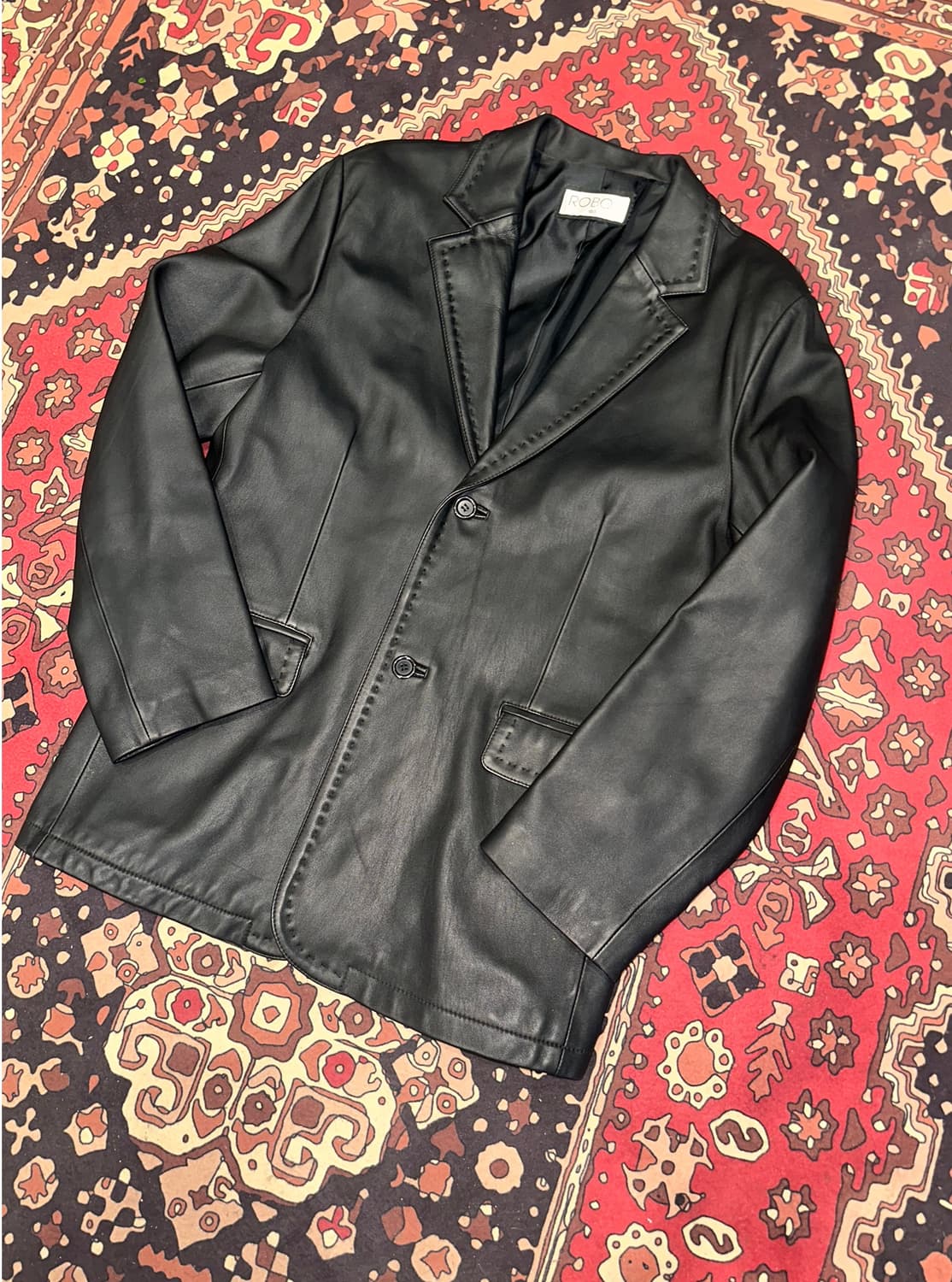 ( L-XL ) 가죽마이 가죽자켓 레더자켓 검정마이 가죽블레이저  상품이미지5