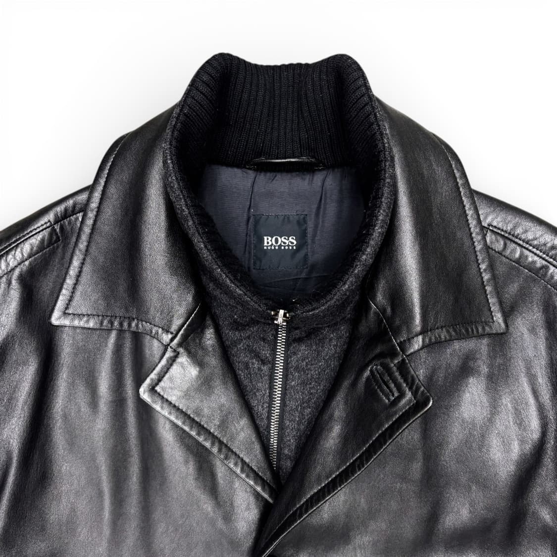 휴고 보스 램 레더 카코트 상품이미지5
