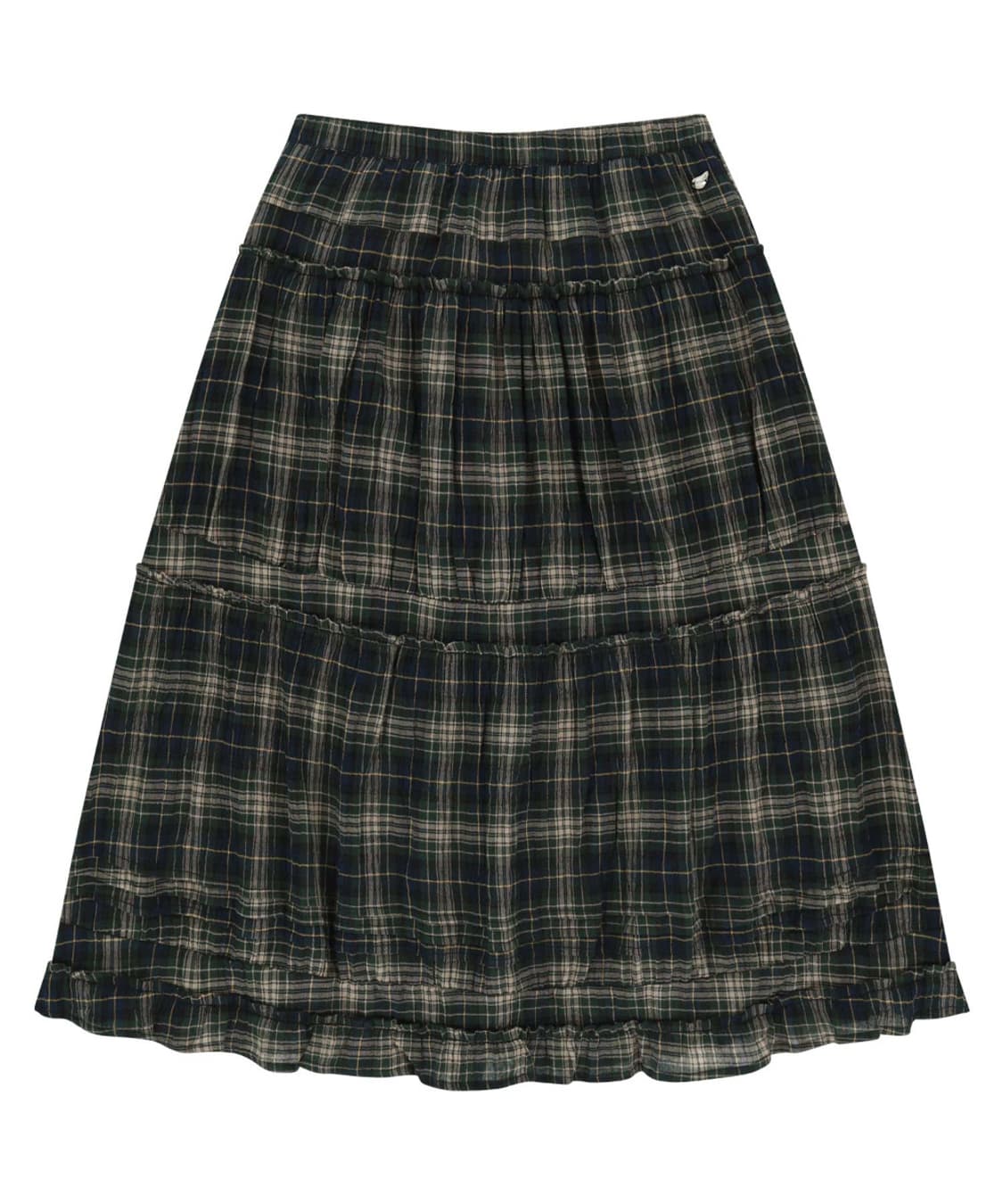 코이세이오 셔링 미디 스커트 체크 상품이미지1