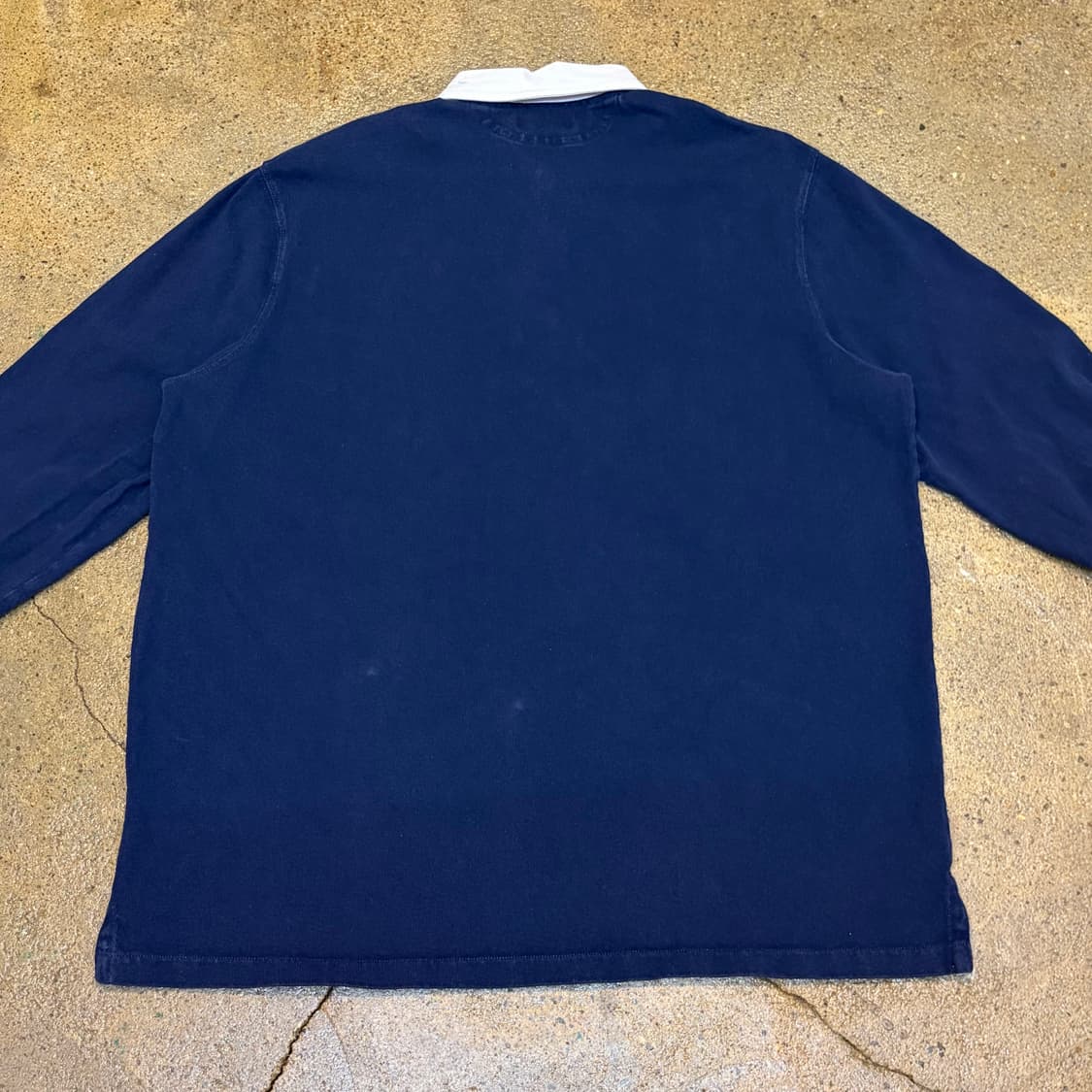 레어 10s 미국 빈티지 폴로랄프로렌 헤비코튼 럭비티 카라티 상품이미지7