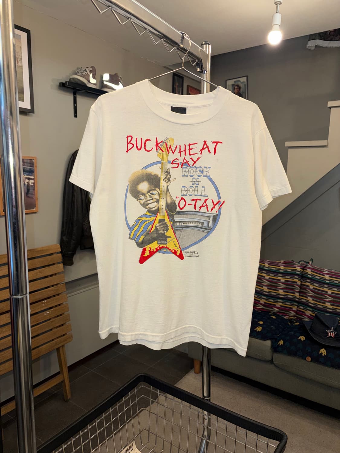 80’s Buckwheat Our gang Rock n Loll T-sh 상품이미지4