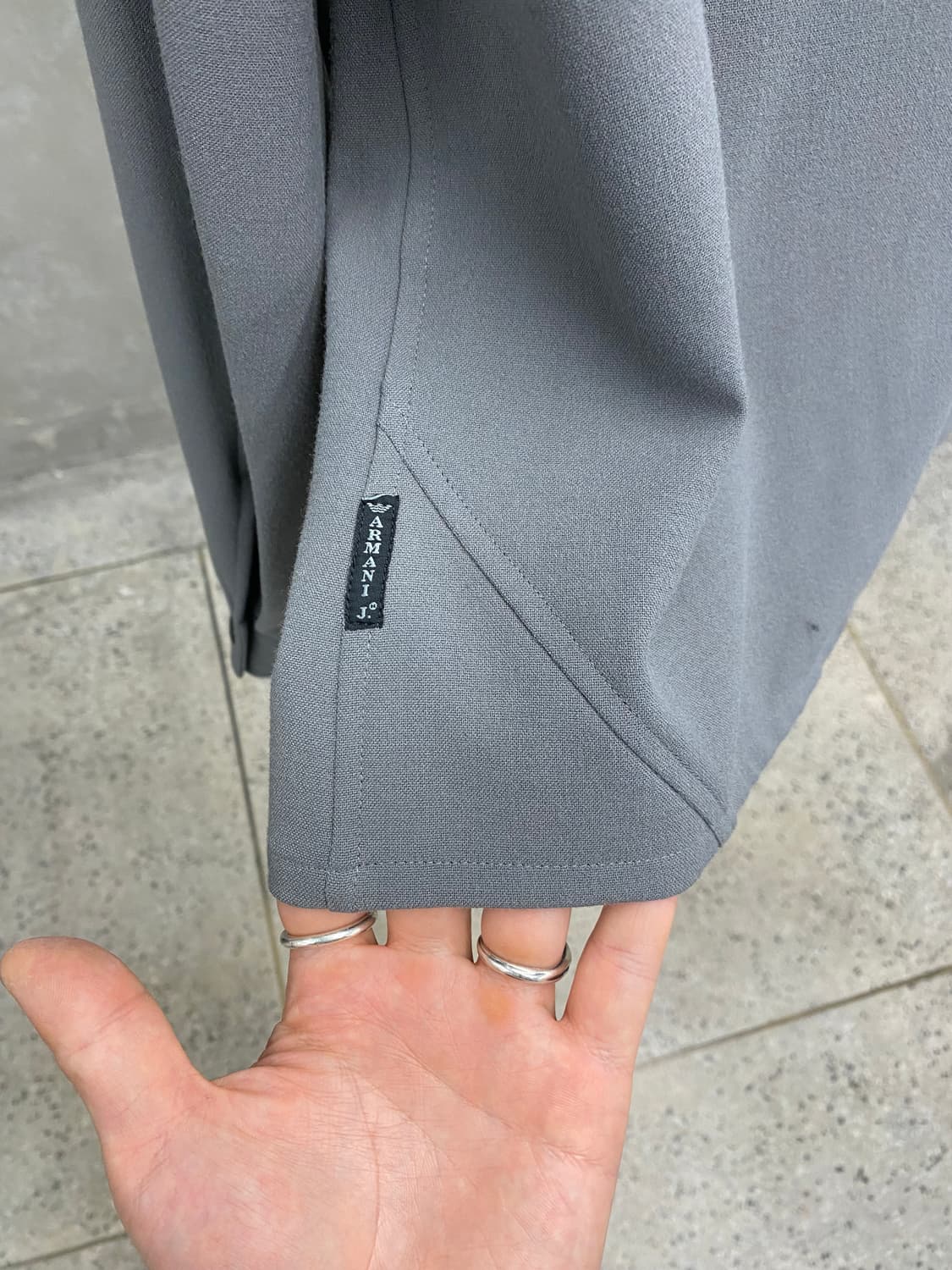 [44] 90s 조르지오 아르마니 아카이브 피스 폴리쉘 셔츠 자켓 상품이미지7