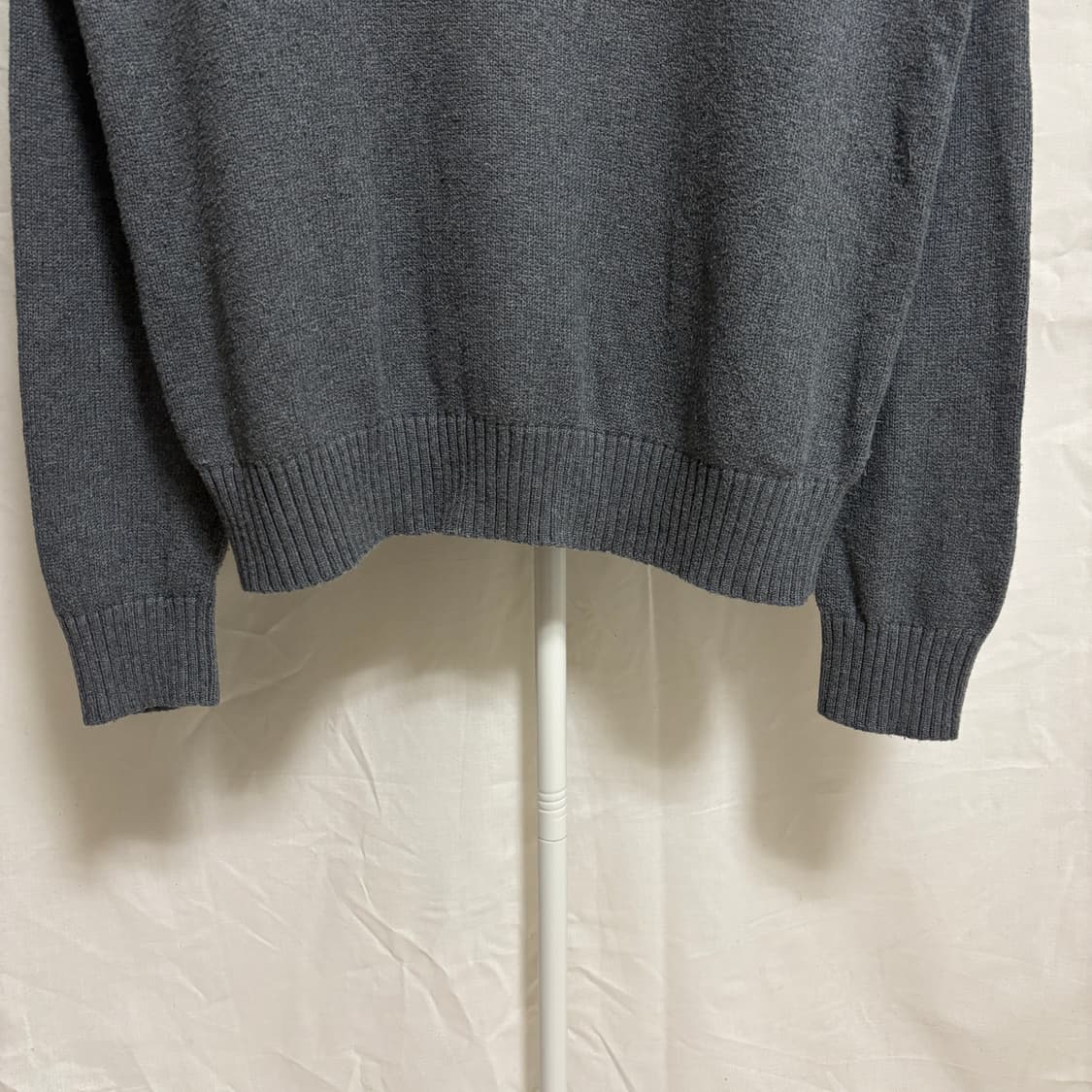 폴로 랄프로렌 버튼 하이넥 코튼 니트 / 그레이, L 상품이미지3