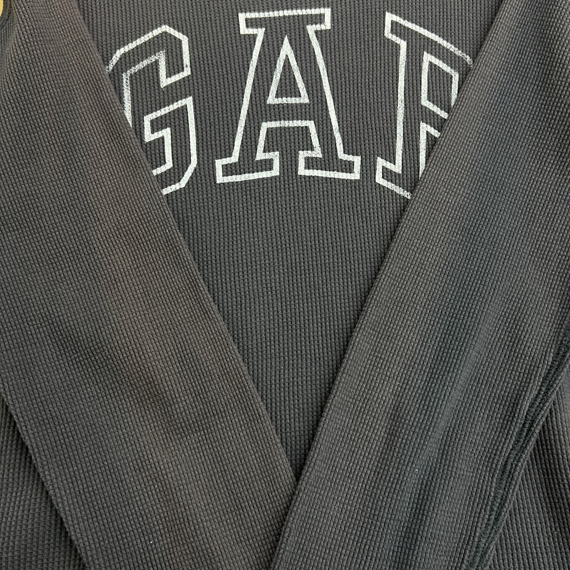 GAP 갭 차콜 그레이 와플 롱슬리브 티셔츠 S 상품이미지9