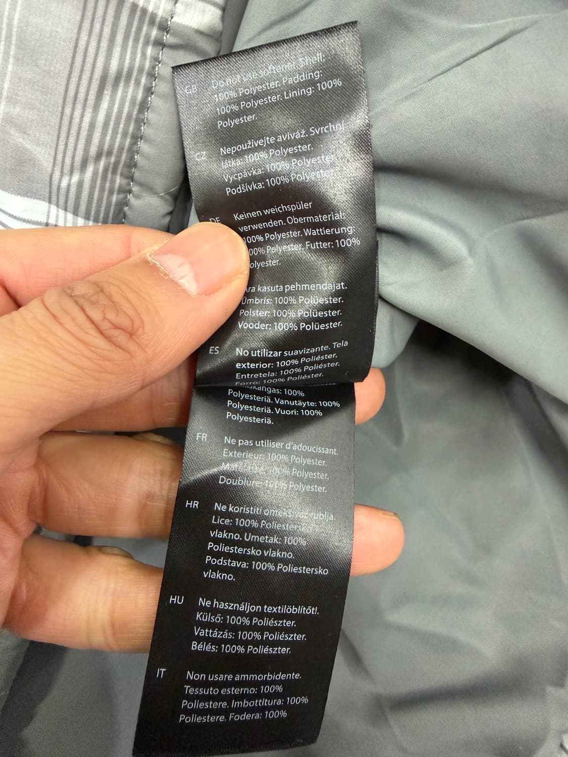 정품) COS 코스 남성 체크 경량패딩 자켓 L 상품이미지7