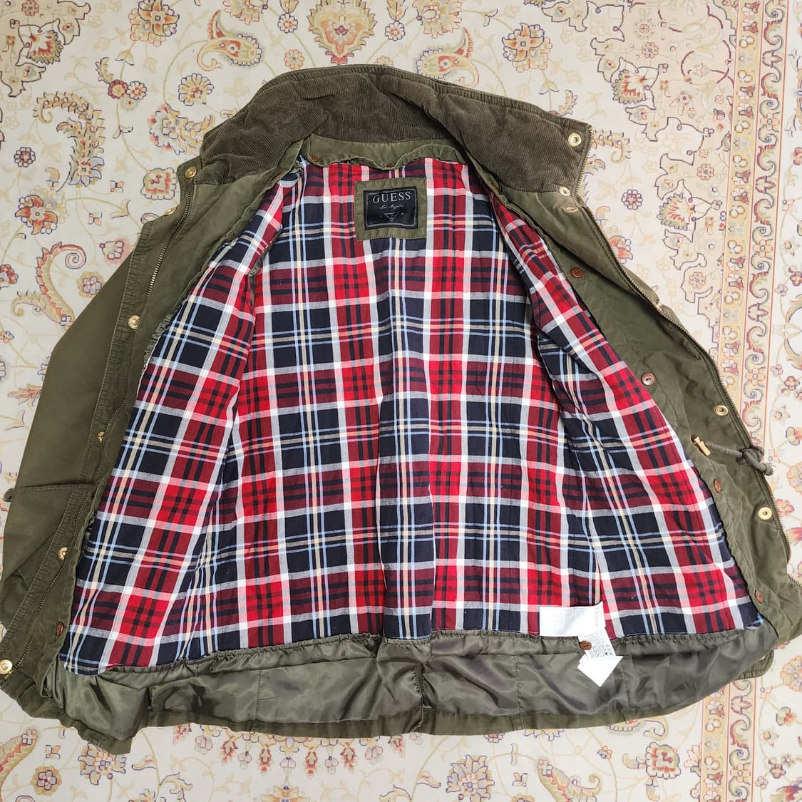 게스 여성 카키 야상 자켓 xs 상품이미지4