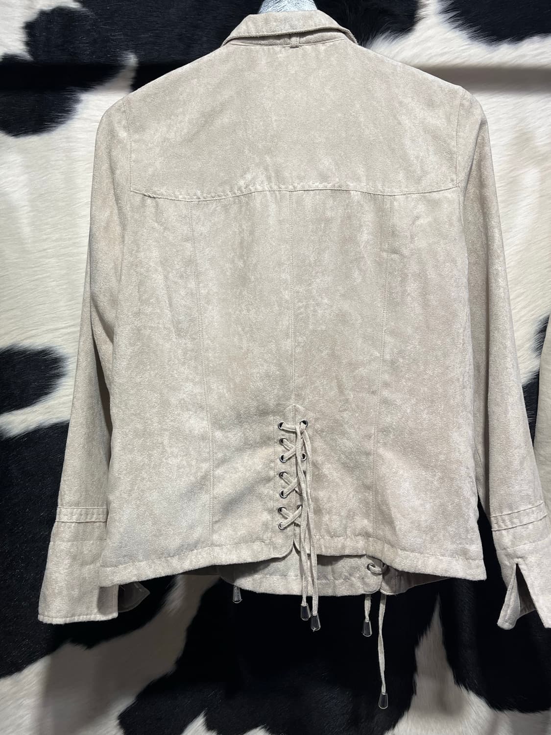 아일렛 베이지 스웨이드 자켓 상품이미지5