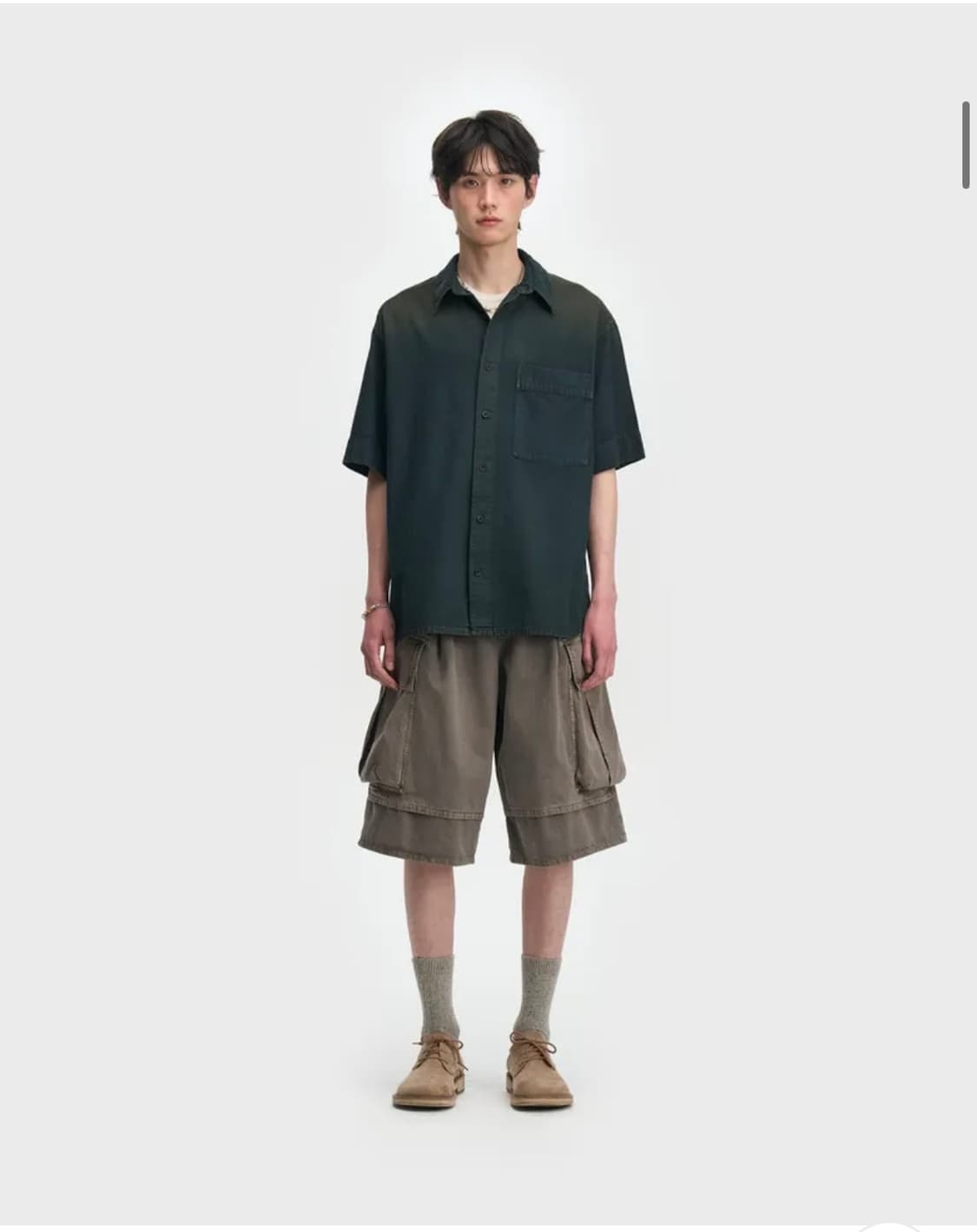 벨리에 로드트립 카고 버뮤다 팬츠 다이드 브라운 상품이미지1