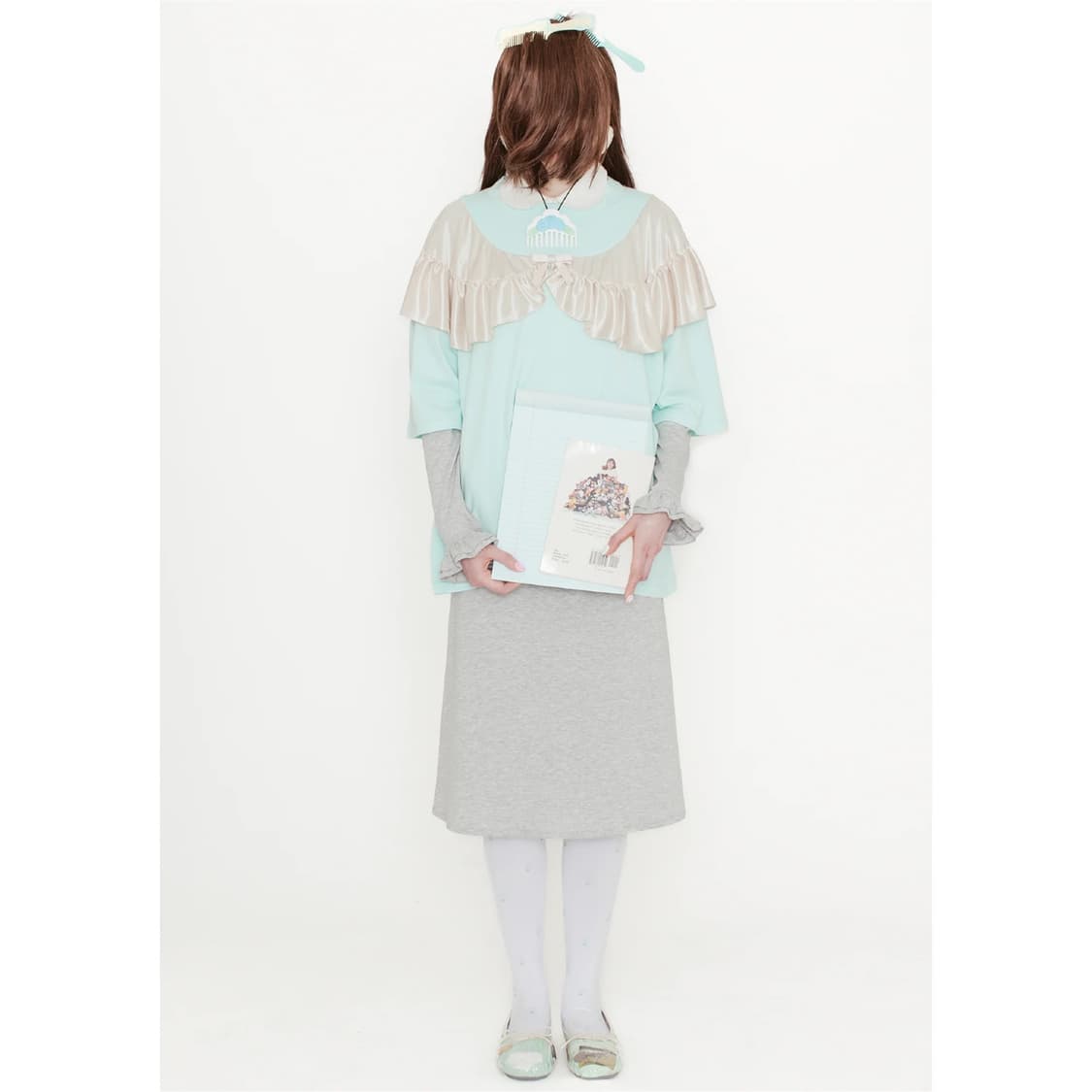 [S]애슐리 윌리엄스 CURTAIN 티셔츠/민트 상품이미지1