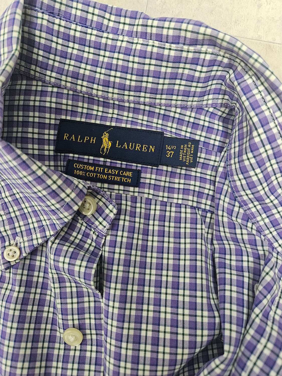 폴로 랄프로렌 체크 셔츠 14 1/2 (37) 상품이미지5