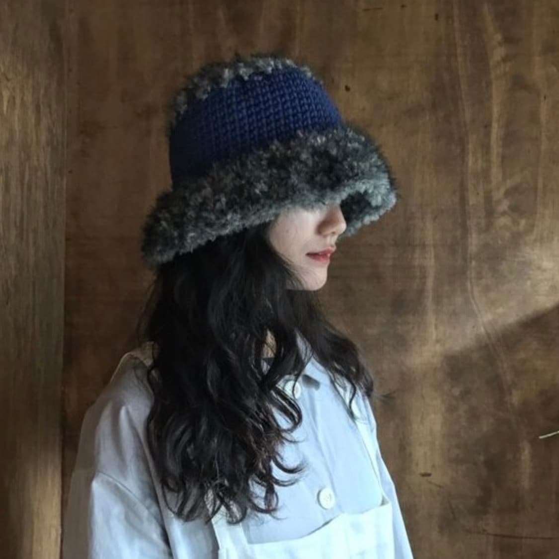 미수아바흐브 furry hat blue 상품이미지2