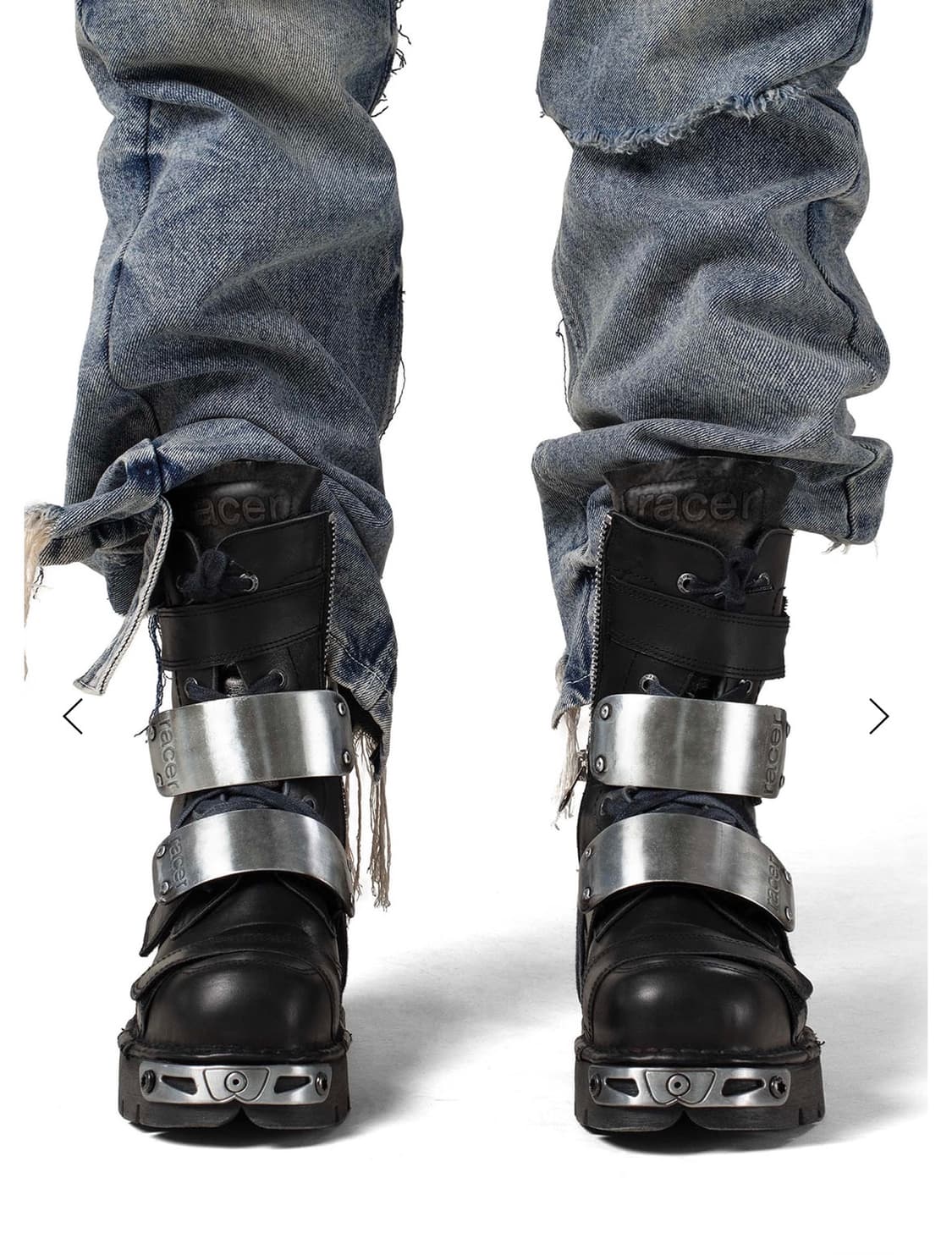 racer worldwide x new rock 블랙 부츠 38 사이즈 상품이미지3