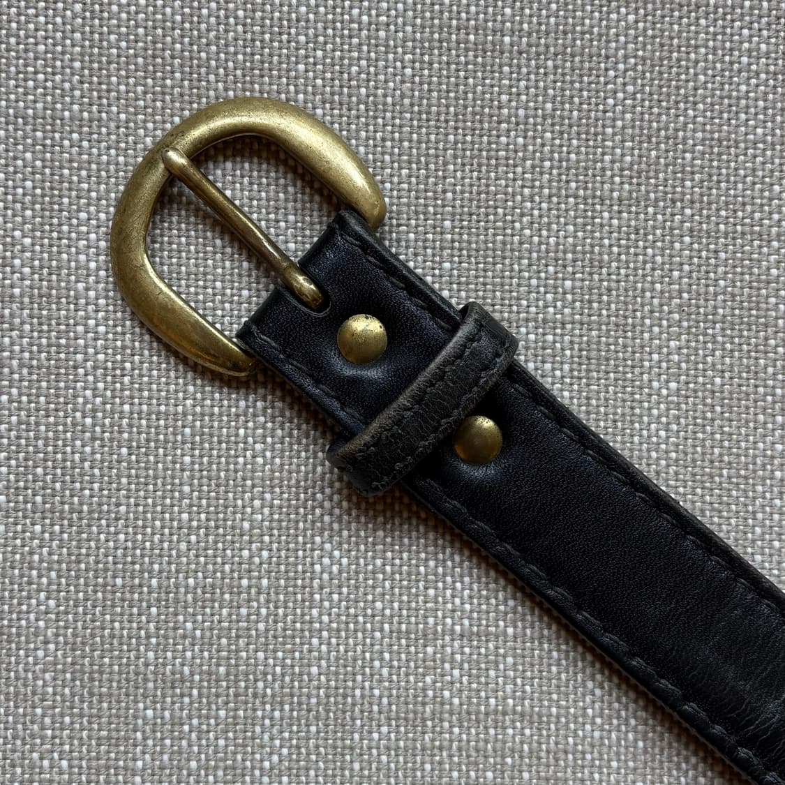 [34] 70s USA HARNESS HOUSE 블랙 스티어하이드 벨트 상품이미지5
