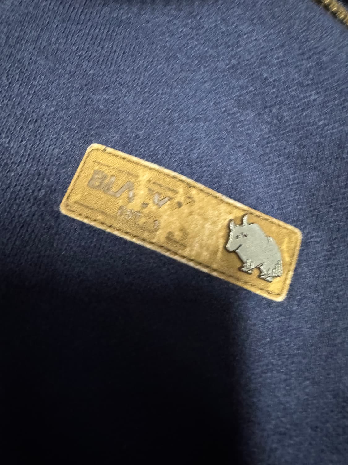 블랙야크 앙고라 방풍 니트 집업 자켓 L 네이비 상품이미지5