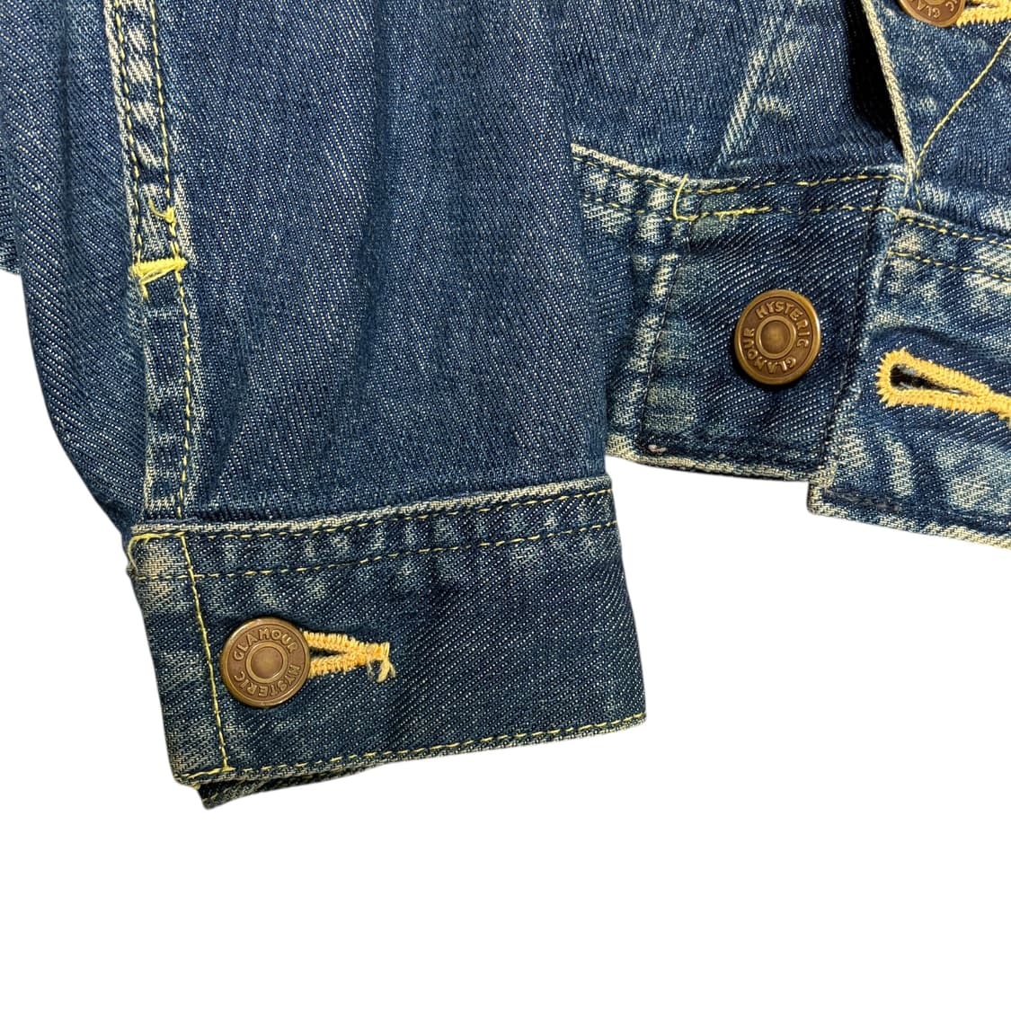 히스테릭 글래머 히스걸 원형 로고 데님 자켓 상품이미지3