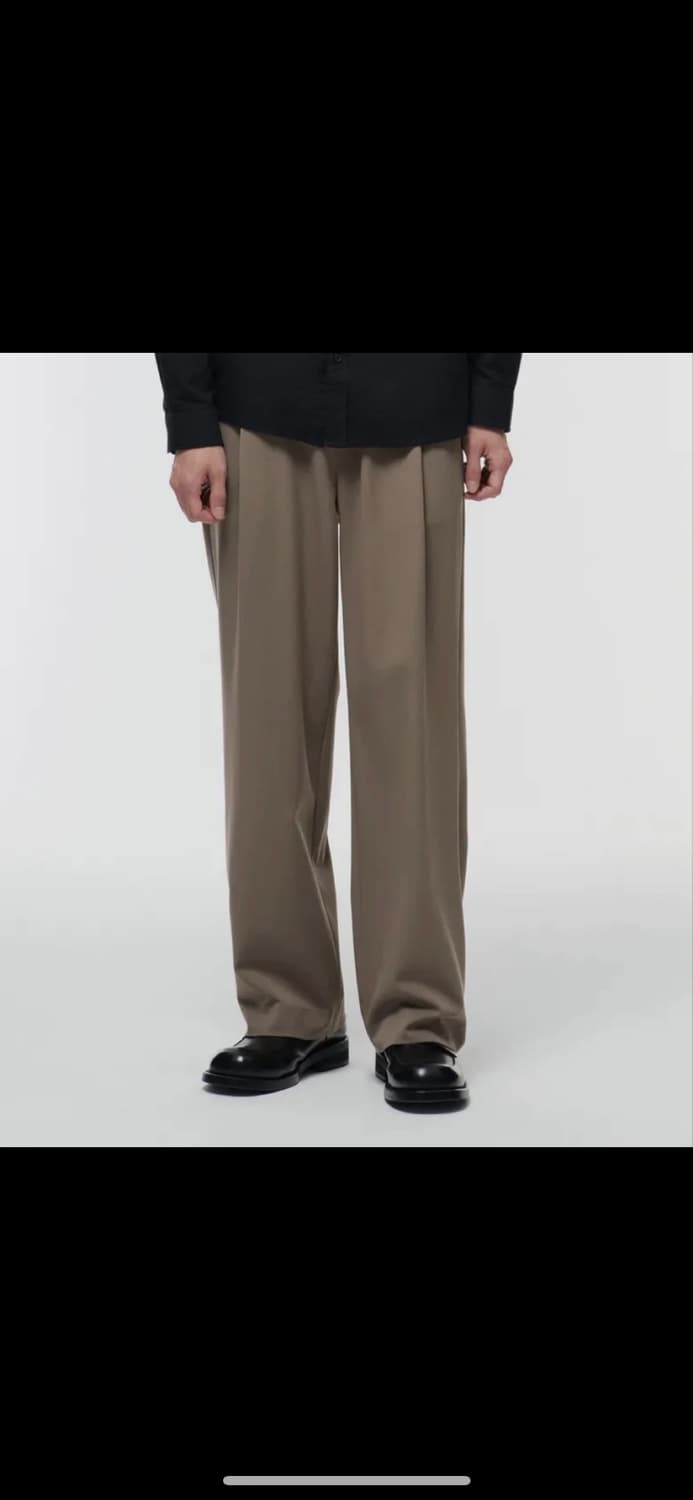 무신사 스탠다드 원 턱 와이드밴딩 슬랙스 상품이미지1