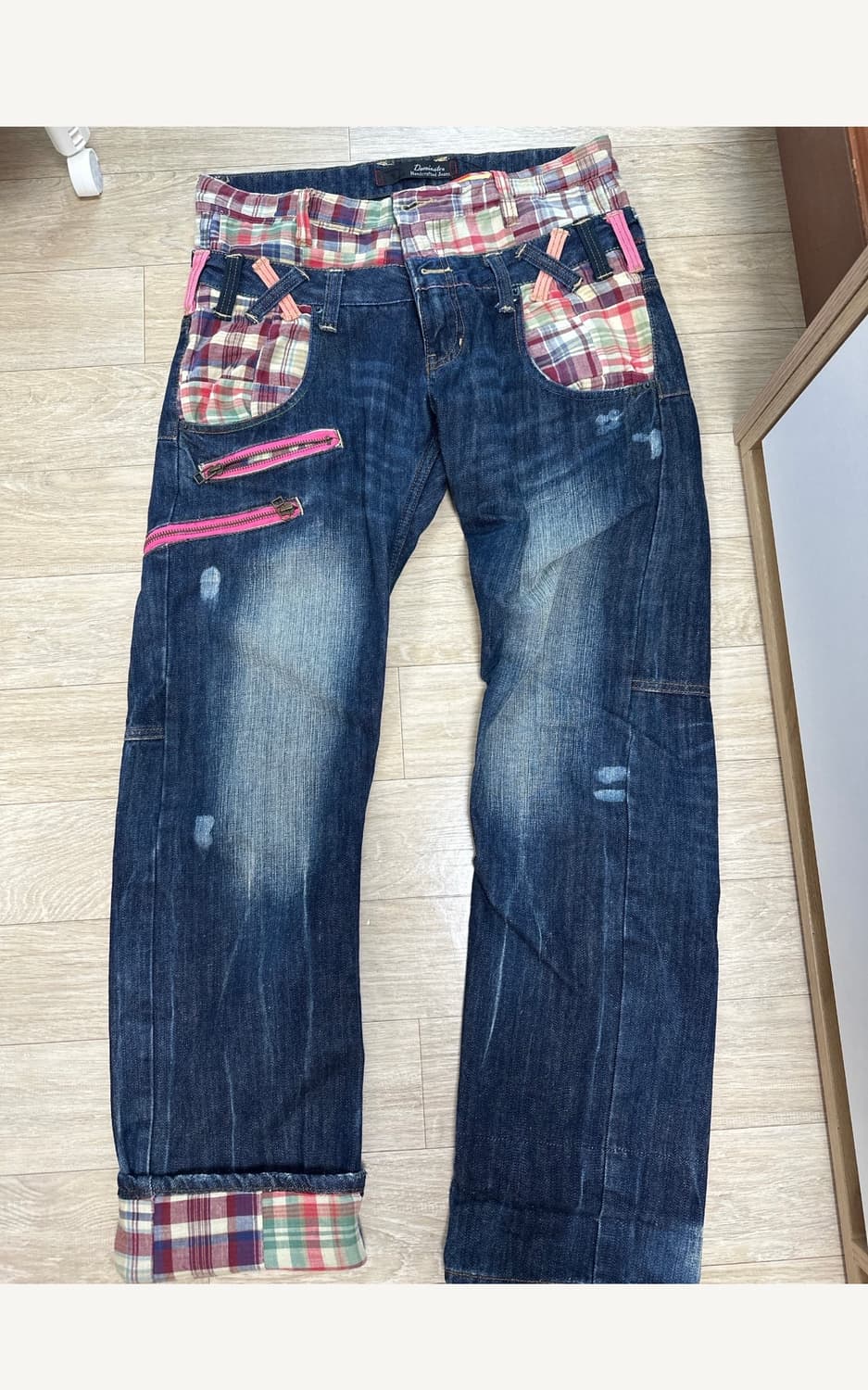 빈티지 패치 청바지 상품이미지1