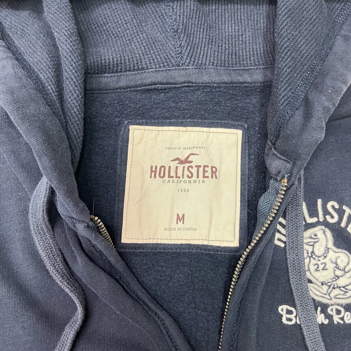 Hollister navy hood zip-up  상품이미지6