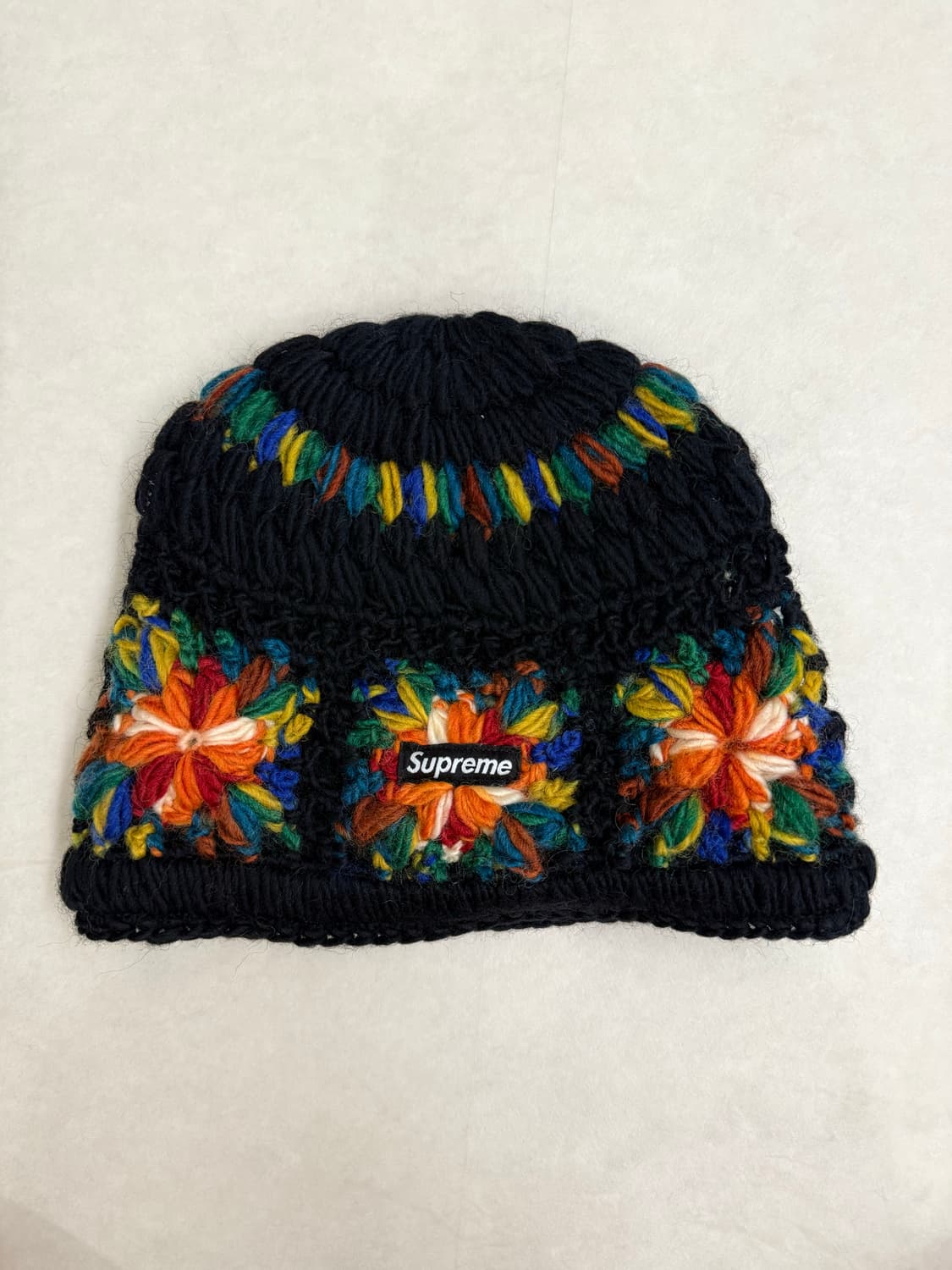 슈프림 크로셰 비니 블랙 상품이미지2