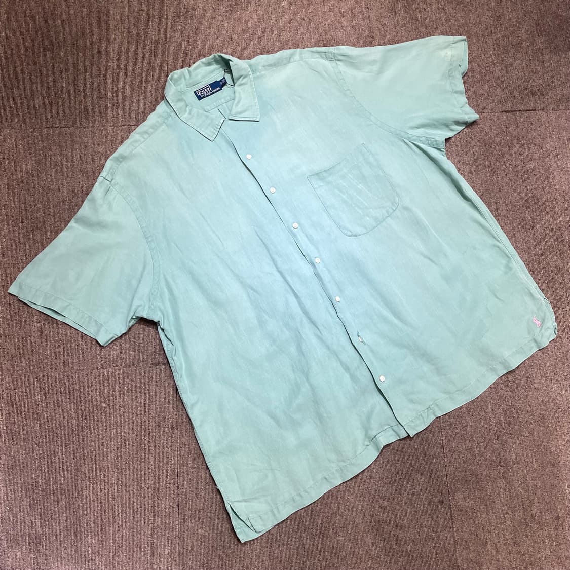 (2XB) 90‘s Big 린넨 실크 Levi's 리바이스  포켓 반팔 상품이미지3