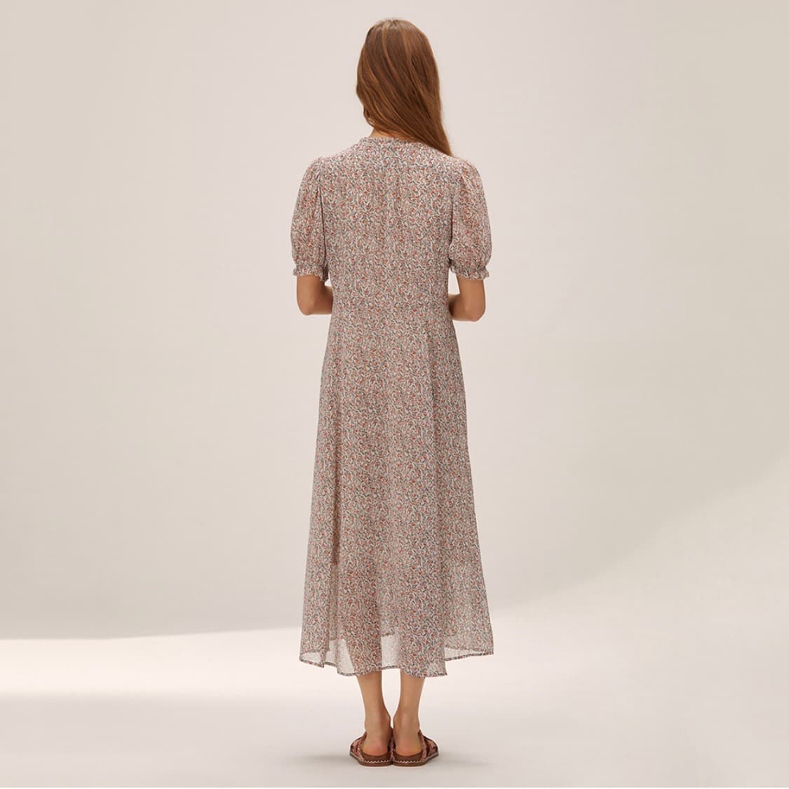 22SS 써스데이아일랜드 패턴 풀오픈 원피스 상품이미지4