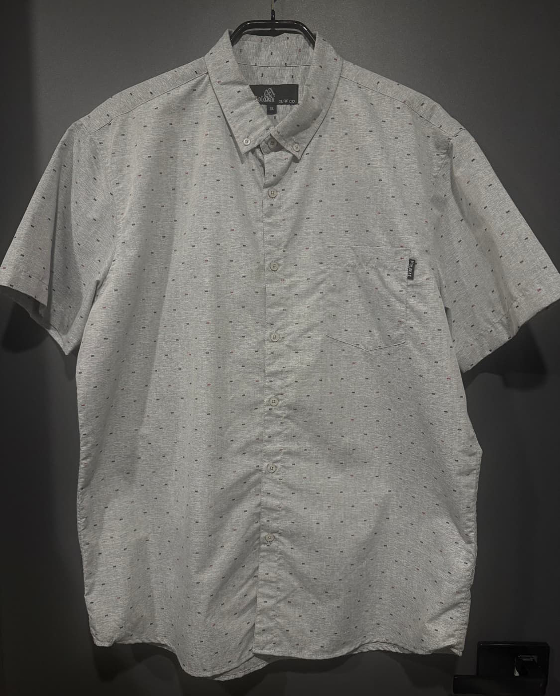 (XL) Molokai Surf Co. 미니 패턴 반팔 버튼 셔츠 상품이미지1