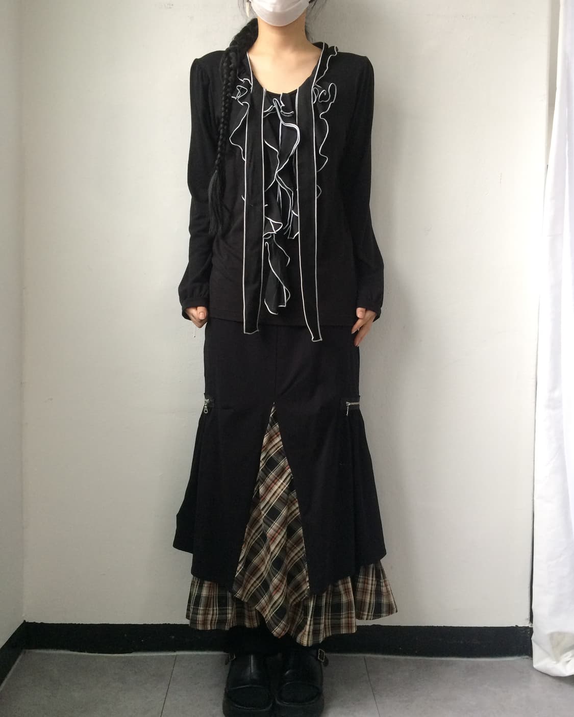 Tied ruffle sleeve 상품이미지4