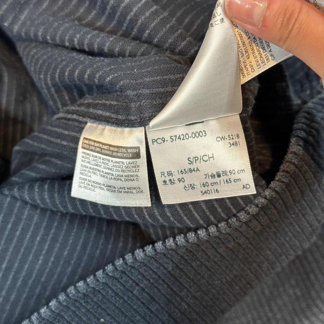 S) 리바이스 투포켓 코듀로이 워크 셔츠 자켓 T버튼 타입 상품이미지7