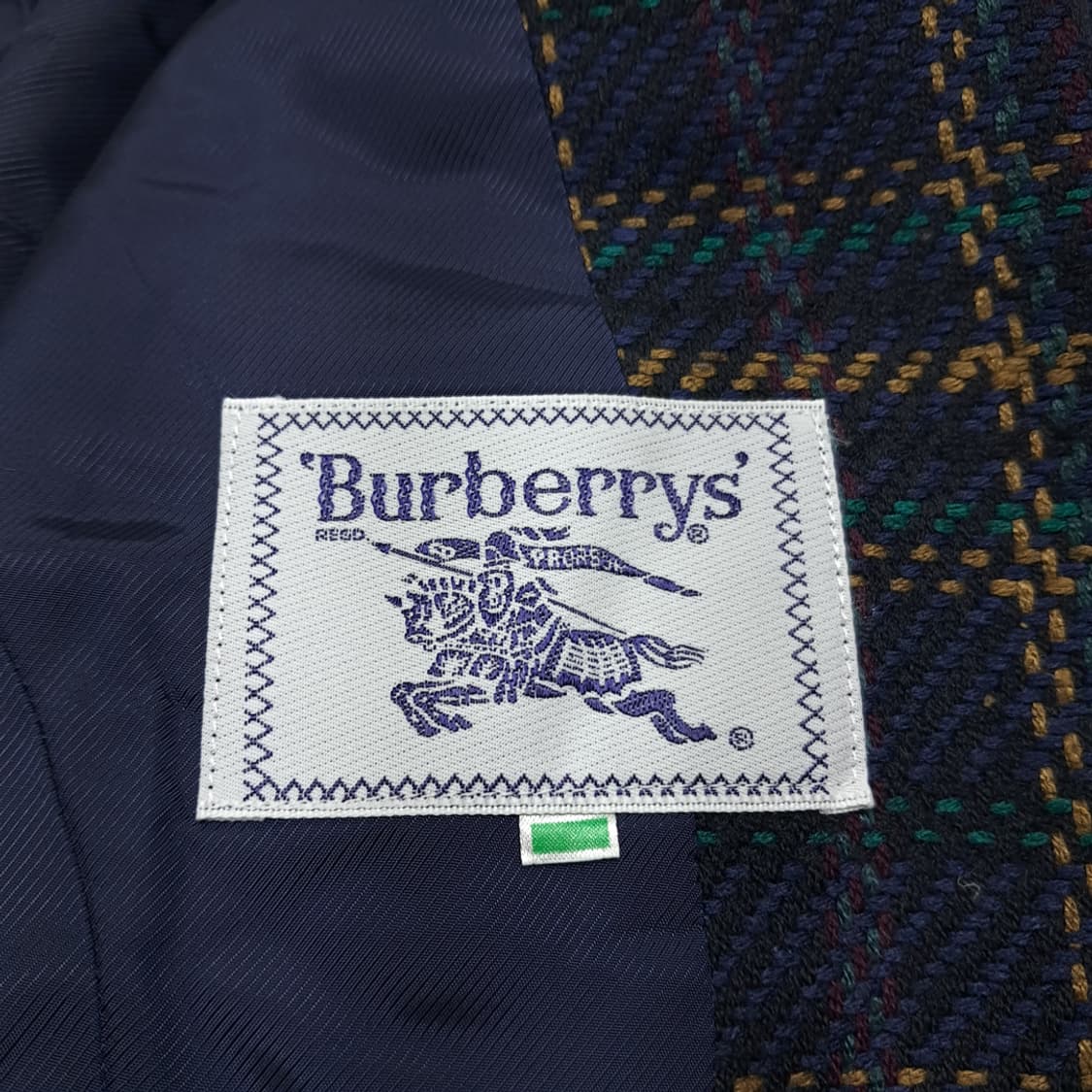 CN993W L 버버리 일본판 트위드 체크 울 자켓 블레이저 상품이미지3