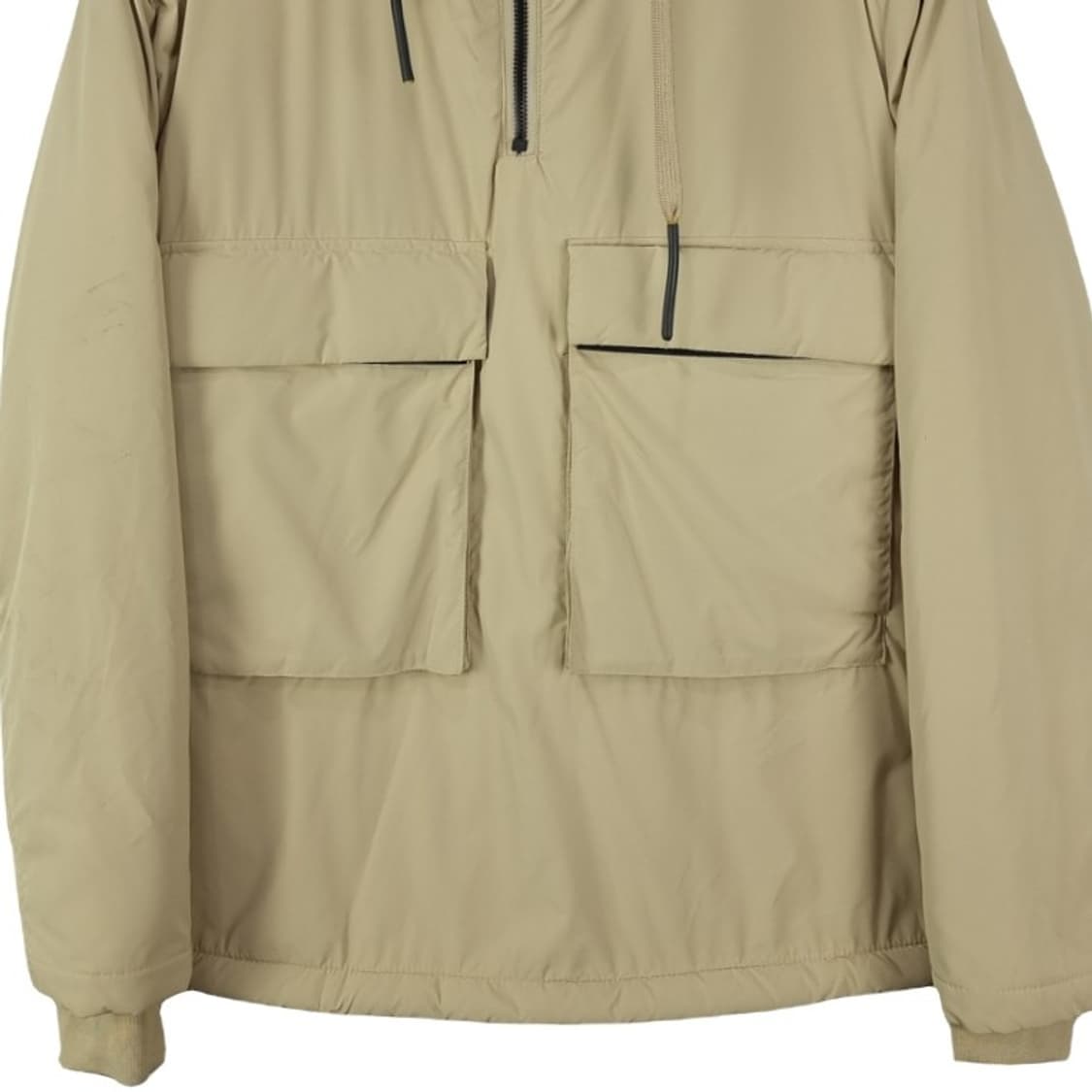 [자라] 안감 양털 후리스 후드 아노락 바람막이 자켓 베이지 M18666 상품이미지5