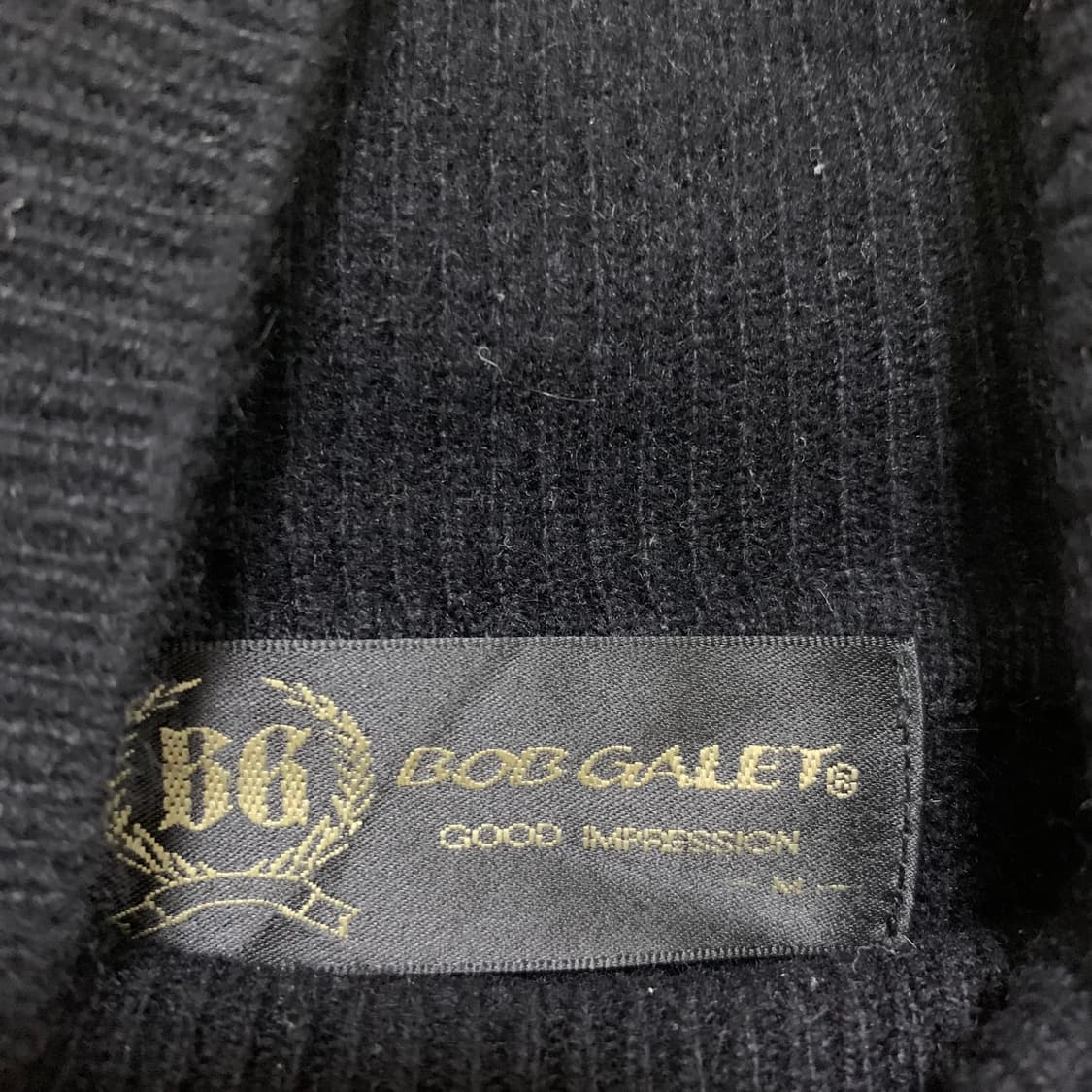 블랙 터틀넥 캐시미어 100 빈티지 니트 M 상품이미지5