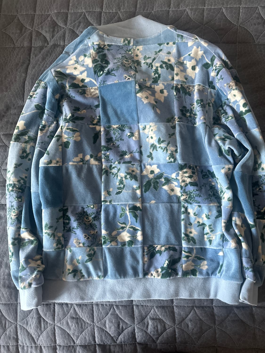 Supreme Floral Patchwork Velour L/S Polo 상품이미지2