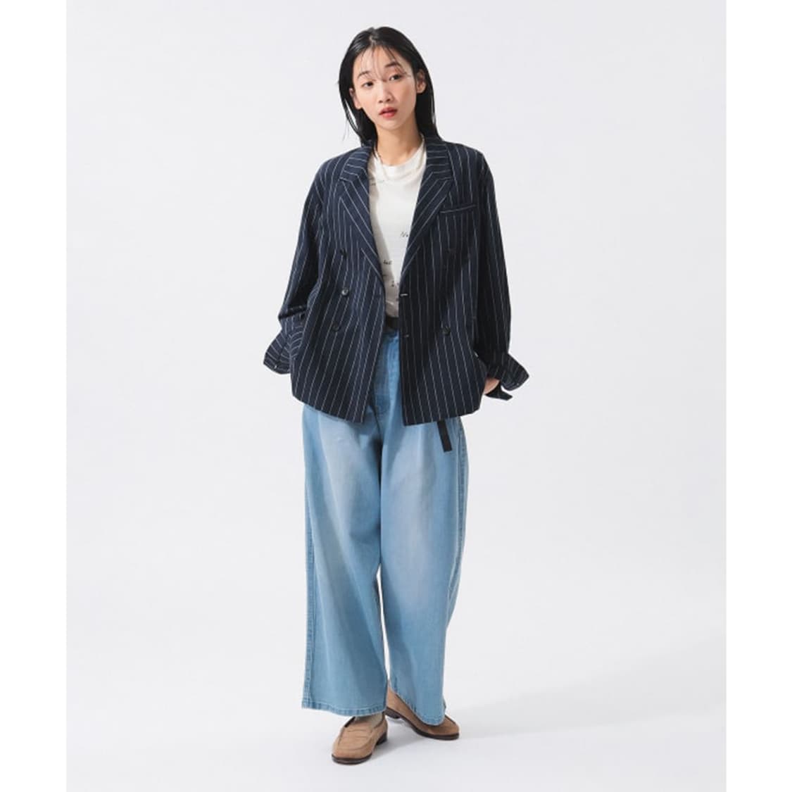 빔즈보이 BEAMS BOY Pinstripe Jacket 상품이미지4