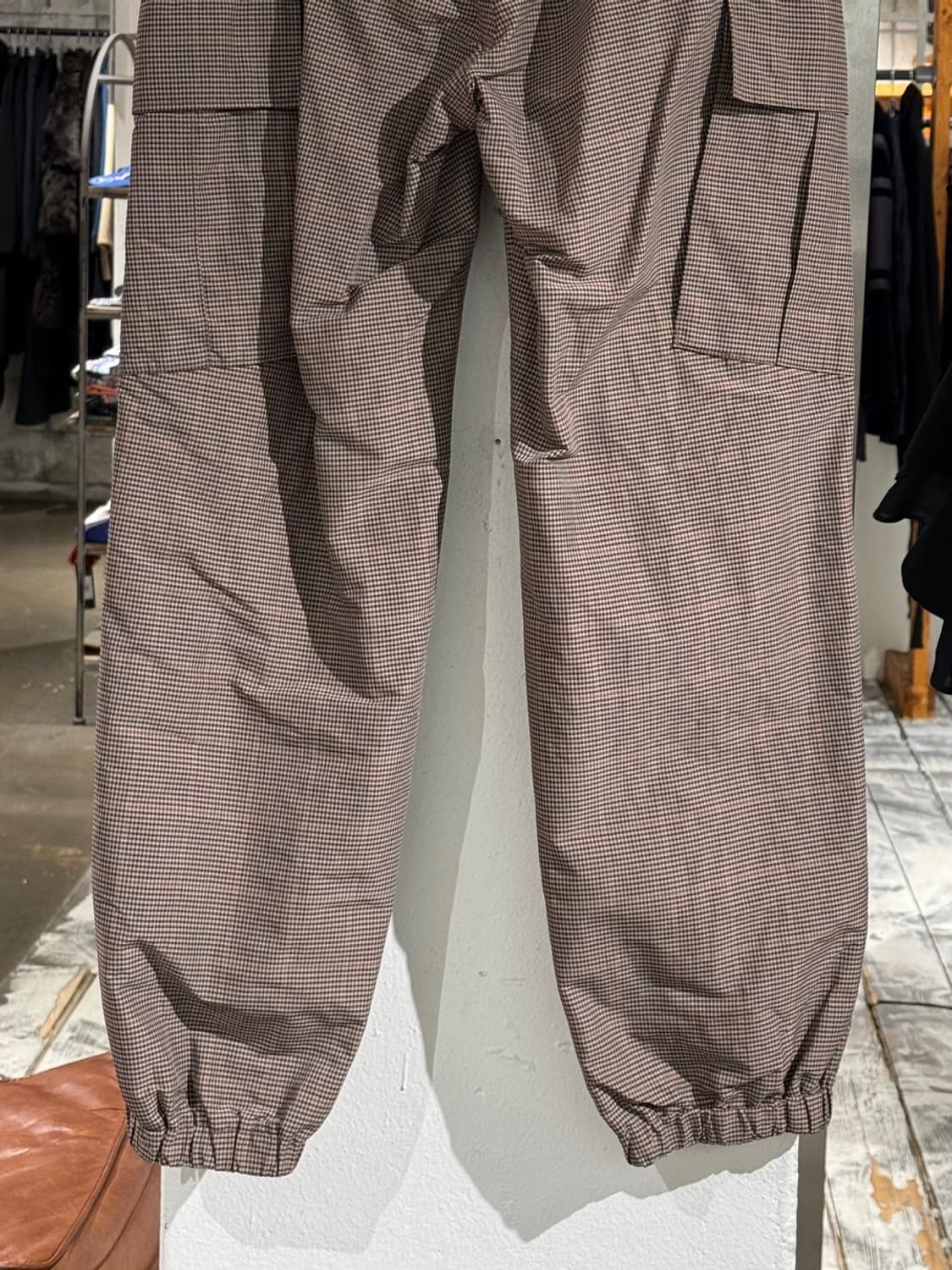 언더커버 브라운 체크 카고 조거 팬츠 상품이미지6