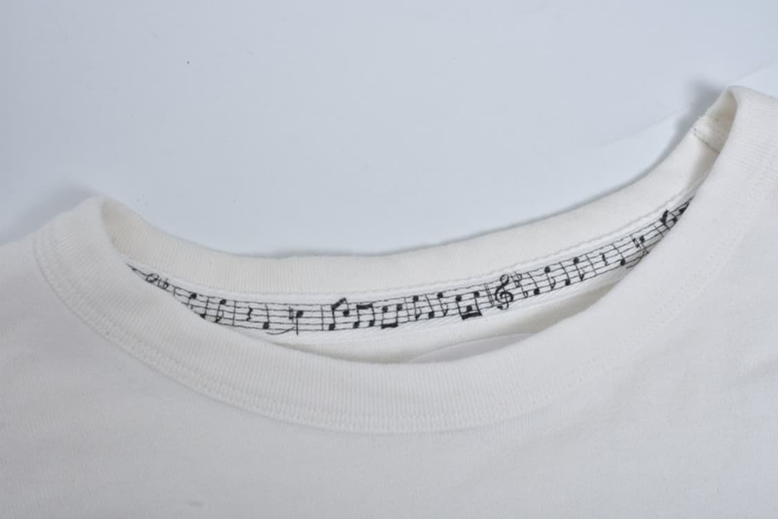 넘버나인 NUMBER NINE 음표 플레인 롱슬리브 트임 긴팔티 N330 상품이미지5