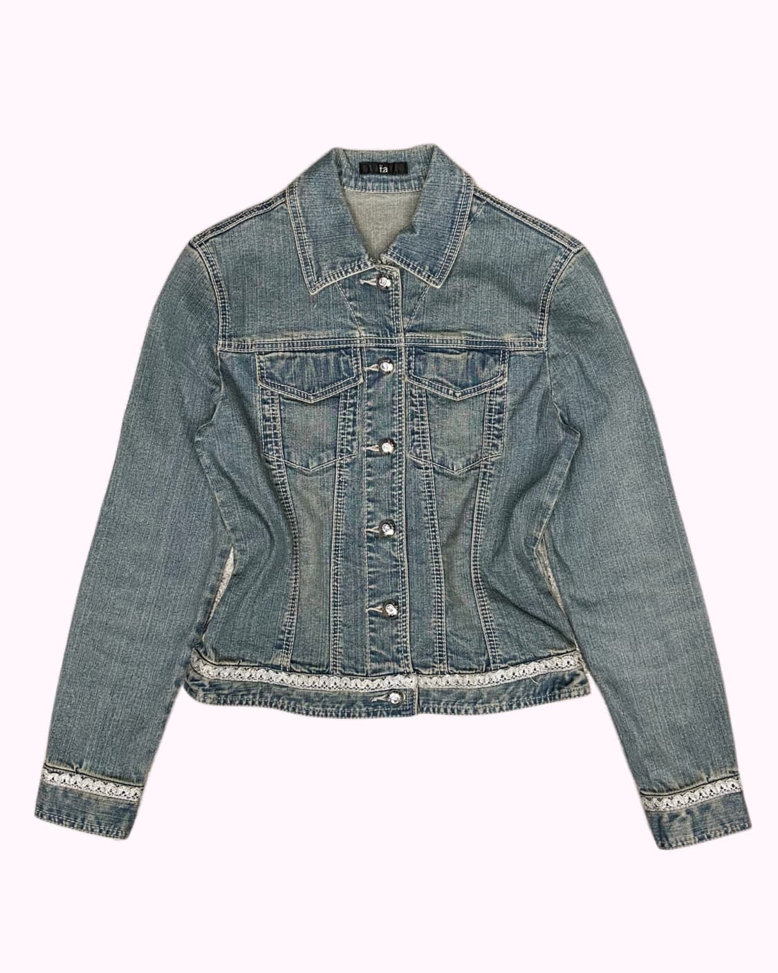 tiara cubic button denim jacket 상품이미지2