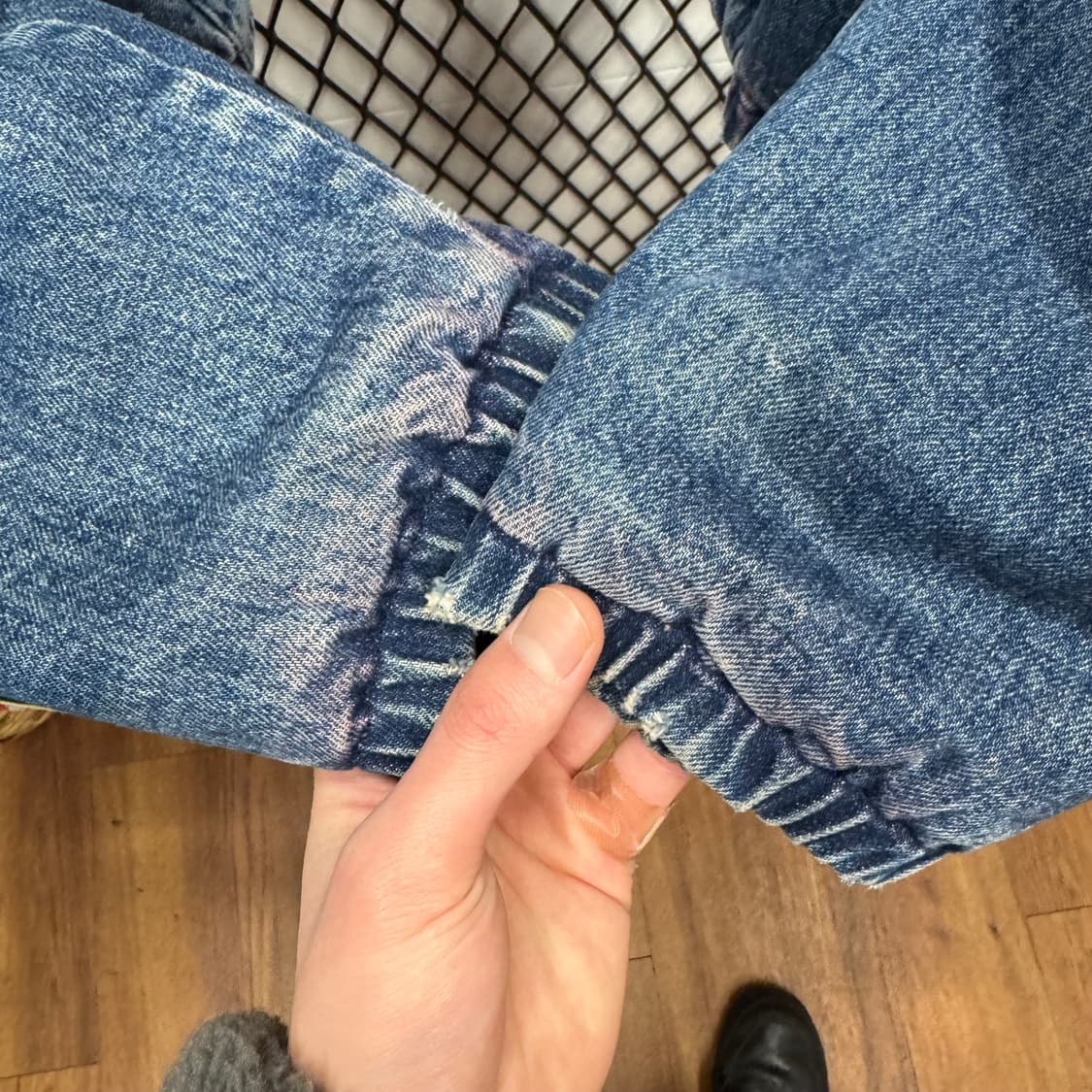 90s 폴로 랄프로렌 데님 블루종 전면 레드 포니 로고 포인트 중청 상품이미지9