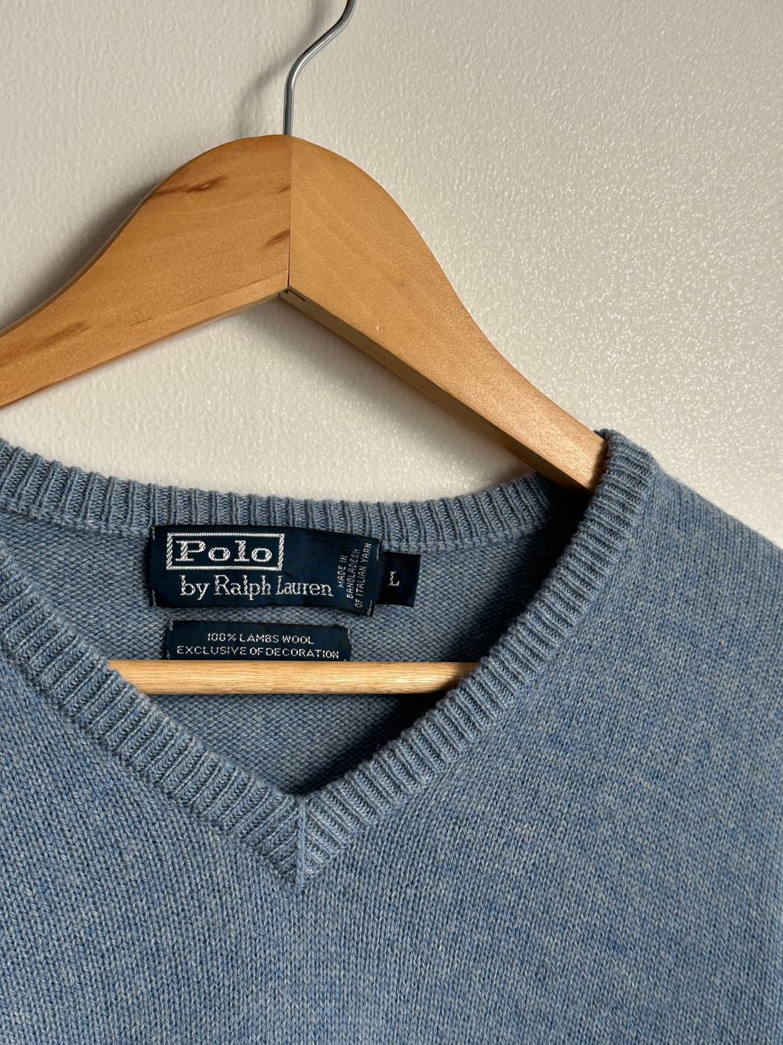 폴로 랄프로렌 램스울 니트 L 상품이미지5