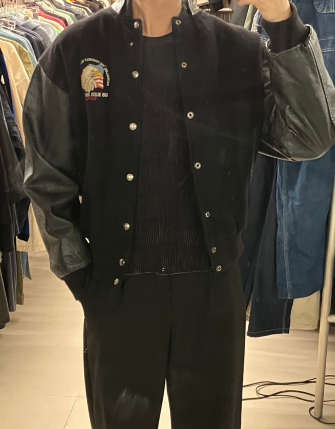 SUMAC 빈티지 바시티 자켓 S 상품이미지8