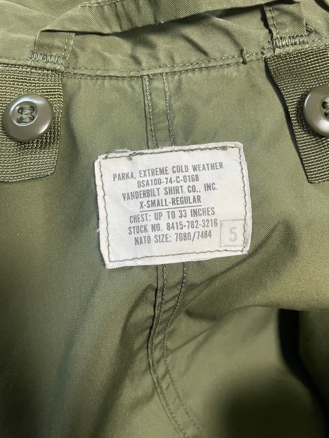 [XS] M65 피쉬테일 야상(개파카) 오리지날 OG 상품이미지3