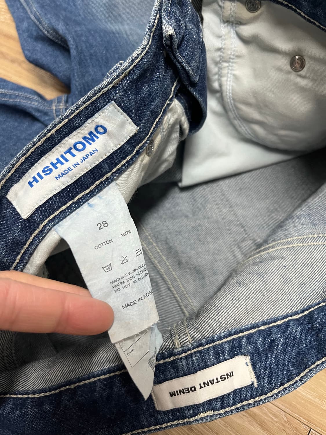 히시토모 인스턴트 데님 청바지 29 상품이미지5