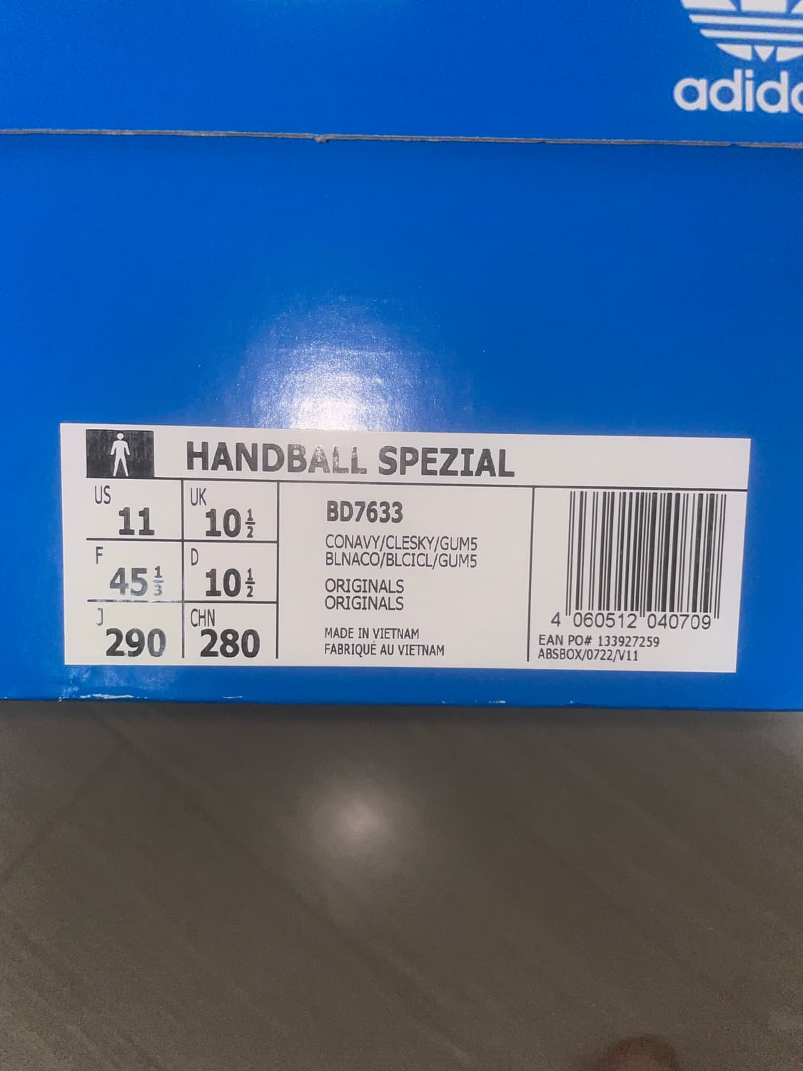 아디다스 스페디알 핸드볼 컬리지에이트 네이비 (290) 상품이미지3