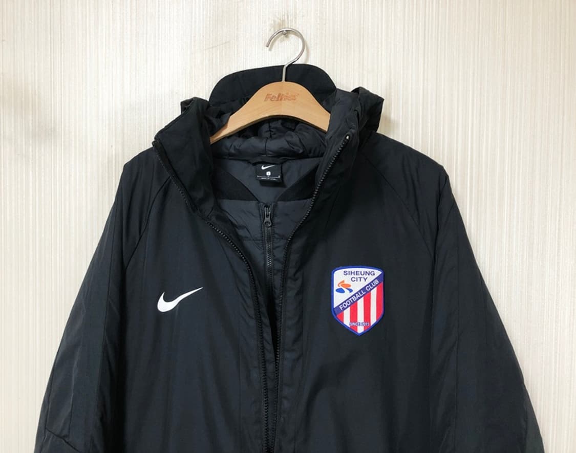K3리그 나이키 시흥시민축구단 선수지급/실착 하프롱패딩자켓 L(105) 상품이미지5