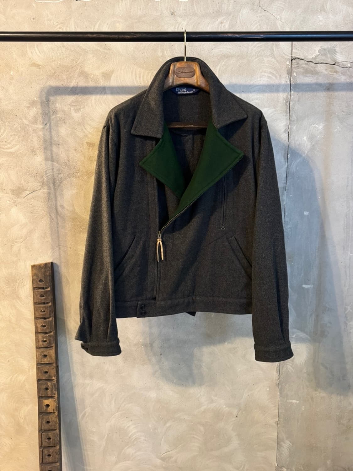 폴로 랄프로렌 펠트울 라이더 자켓 100 상품이미지5