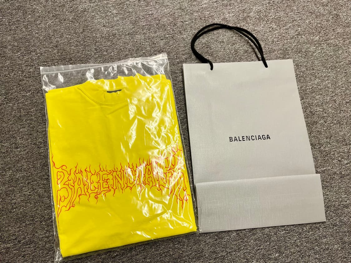 [105~110] 발렌시아가 다크웨이브 반팔티 옐로우 3 새제품  상품이미지3