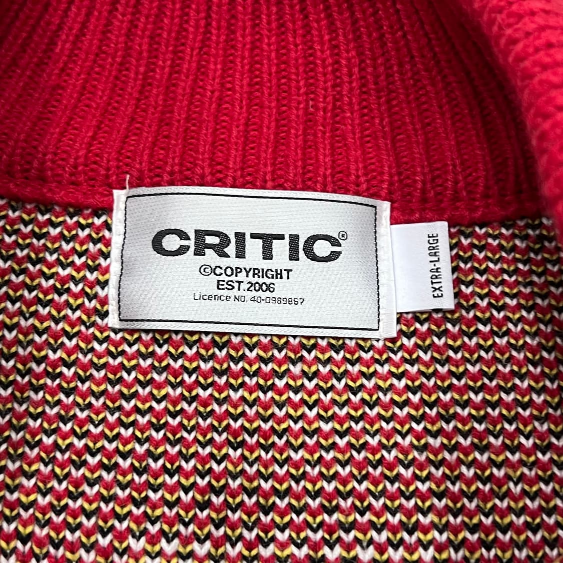 [105] 크리틱 페라리 니트집업 상품이미지4