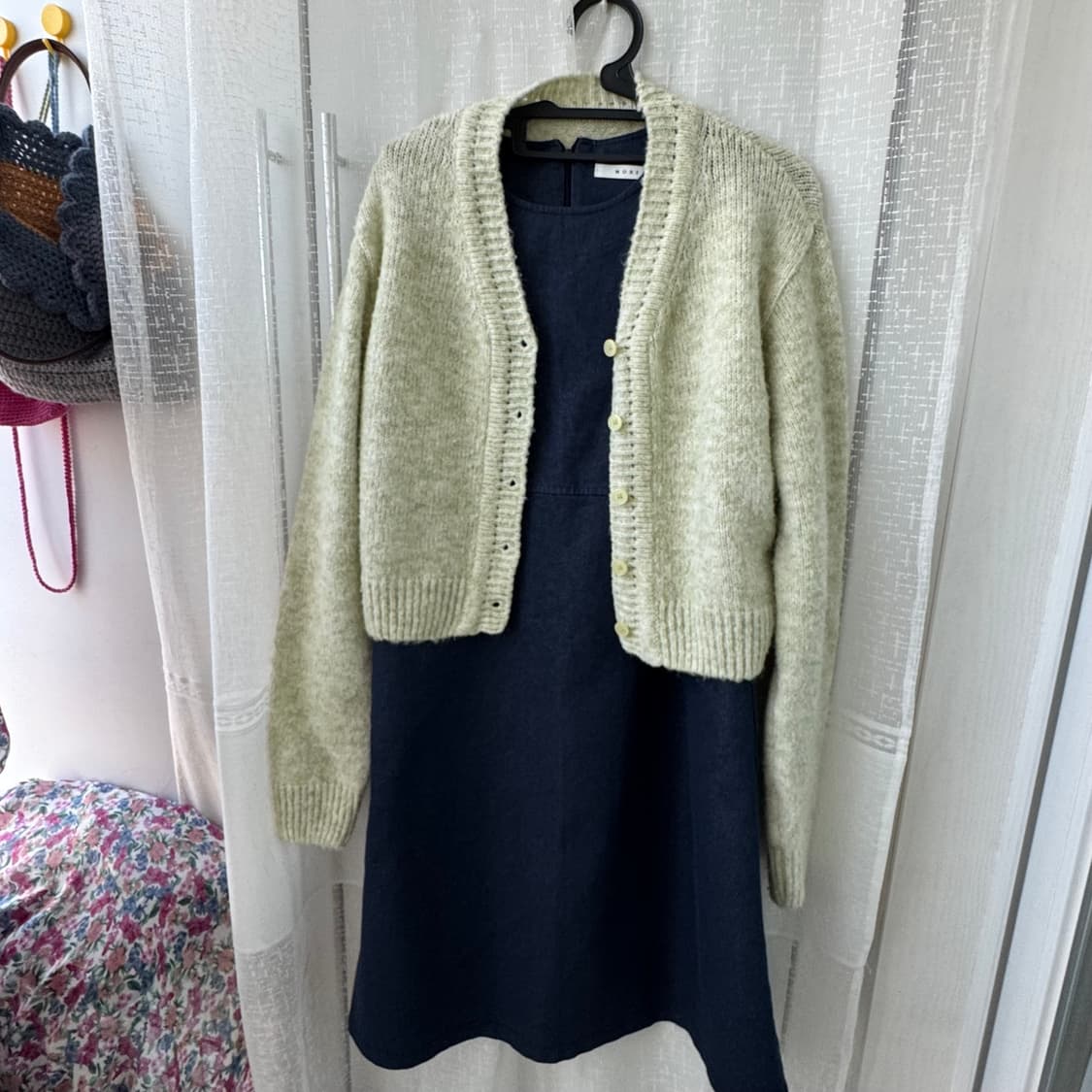 청 데님 뷔스티에 원피스 상품이미지2