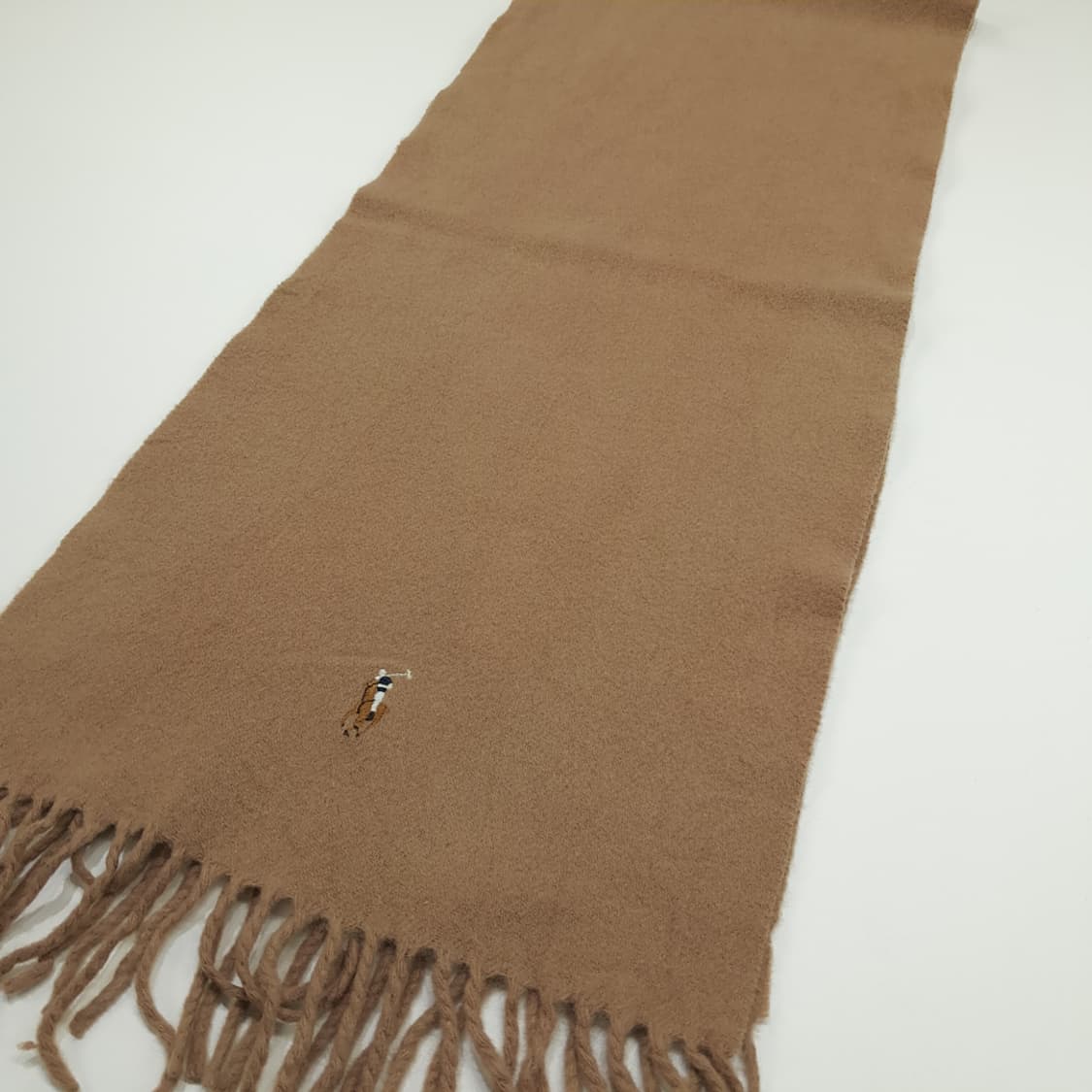 MX202 폴로 랄프로렌 베이지 램스울 목도리 머플러 상품이미지6